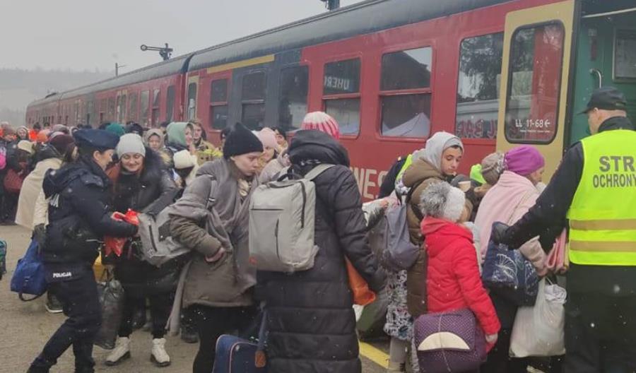 SKPL zabrał uchodźców ze stacji Uherce SKPL zabrał uchodźców ze stacji Uherce