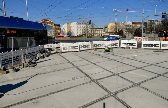 Wrocław: Ważny etap inwestycji na pl. Jana Pawła II zakończony przed terminem