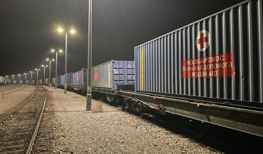 Ukraina: 120 wagonów z polską pomocą humanitarną dla Charkowa i Zaporoża