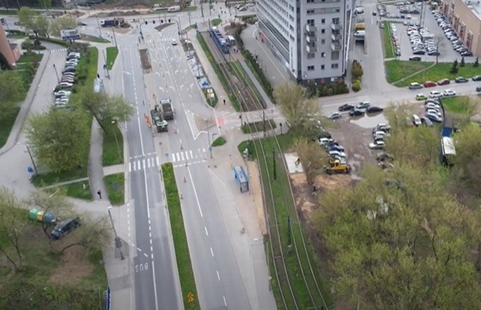Kraków: Budowa torowiska do Górki Narodowej. Tramwaje na krótszej trasie
