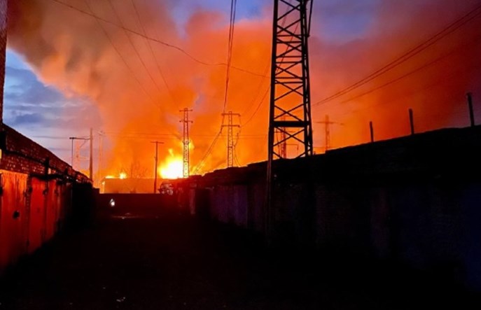 Intensywne bombardowania infrastruktury kolejowej we Lwowie