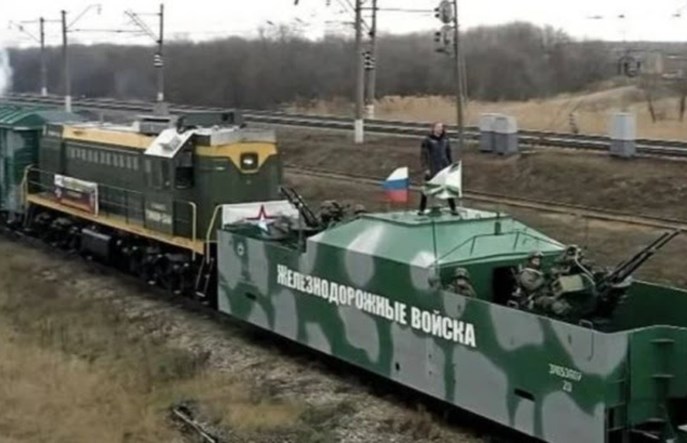 Ukraińscy partyzanci poważnie uszkodzili rosyjski pociąg pancerny