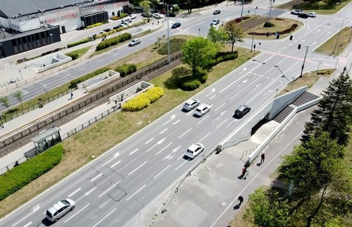 Gdańsk: Będą nowe pasy w pobliżu skrzyżowania ul. Hynka i al. Rzeczypospolitej 