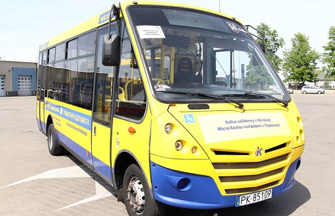 Kalisz przekazał dwa autobusy dla Kamieńca Podolskiego
