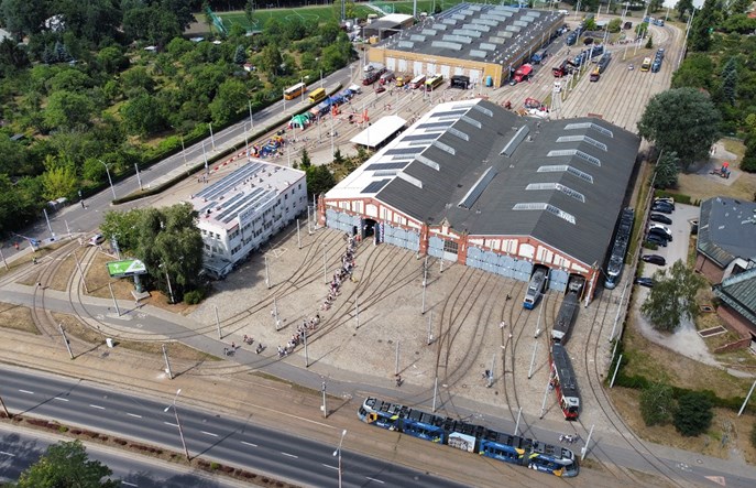 MPK Wrocław wymienia rozjazdy przy Zajezdni Borek