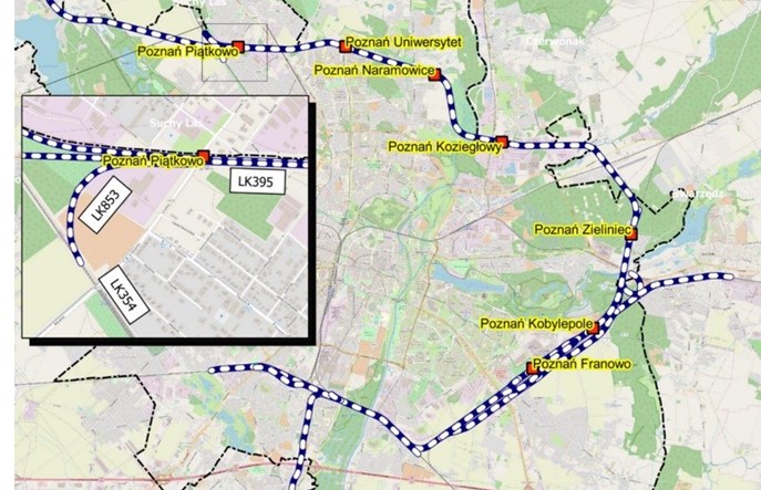 Poznań szuka projektanta węzłów przesiadkowych przy kolejowym ringu