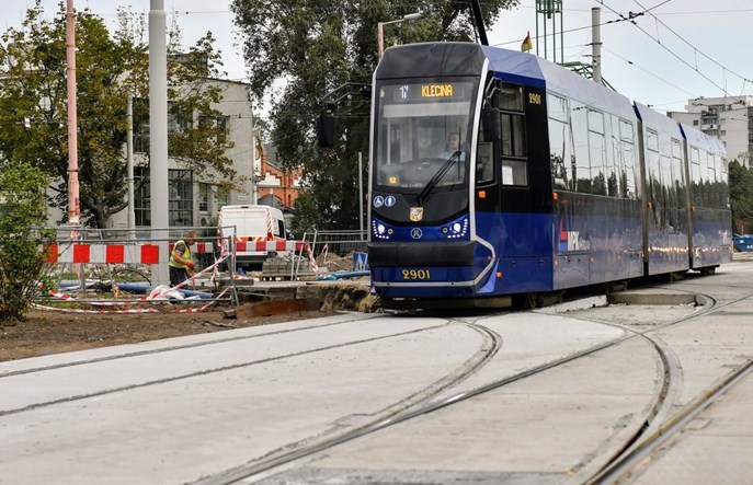 MPK Wrocław wymieniło rozjazdy przy zajezdni Borek
