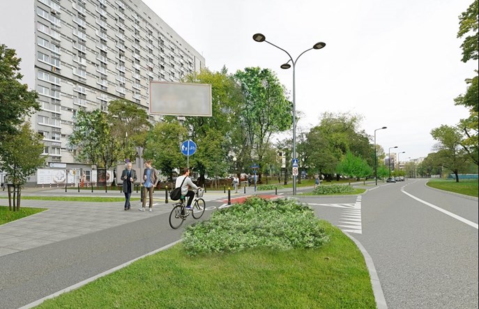Warszawa: Są środki na zieloną i „rowerową” Marszałkowską