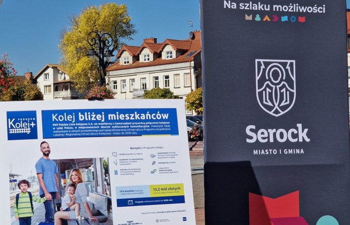 Jest umowa na projekt nowej linii kolejowej z Zegrza przez Serock do Pułtuska 