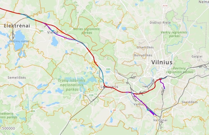 Litwa: Skonkretyzowano przebieg Rail Baltiki między Kownem a Wilnem