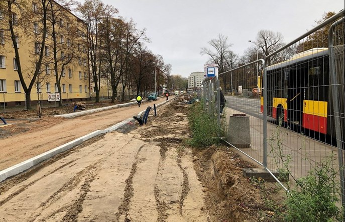 Warszawa: Wystartowały roboty ziemne przy tramwaju na Gagarina