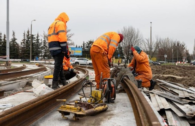 Kolejny raport z budowy tramwaju do os. Jar