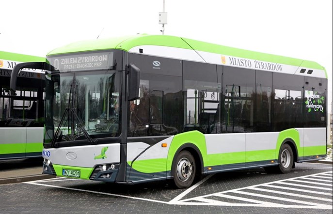 Elektryczne Solarisy wyjechały na ulice Żyrardowa