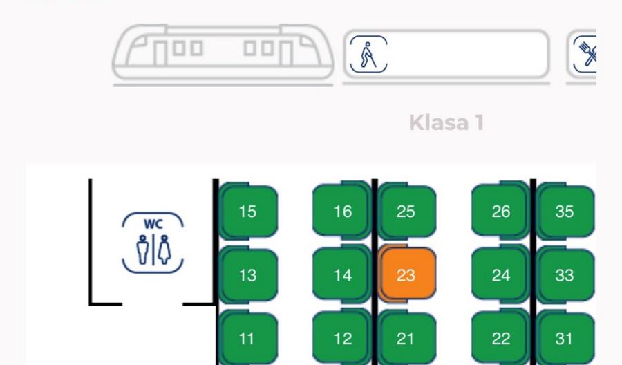PKP Intercity rozwija swoją aplikację. Graficzna rezerwacja w wybranych pociągach