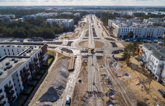 W Toruniu trwa budowa linii na Jar