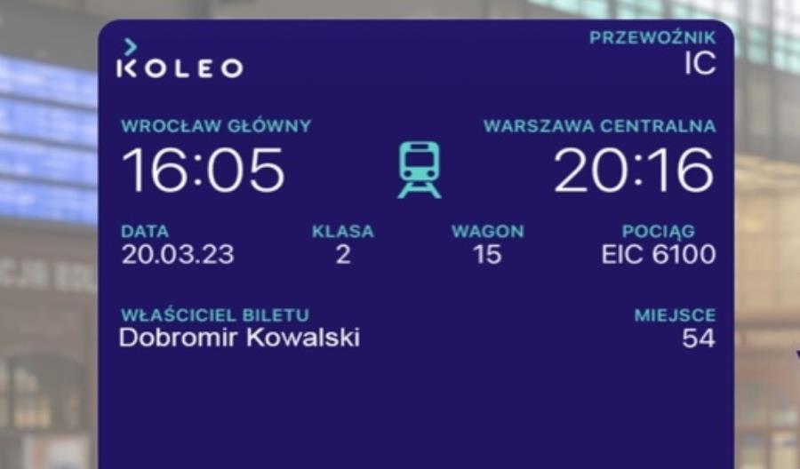 Apple Wallet w Koleo Apple Wallet w Koleo