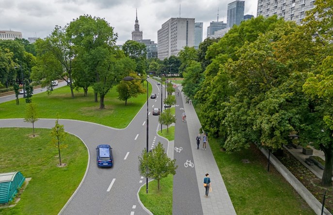 Warszawa rozstrzyga przetarg na Zieloną Marszałkowską między Królewską a pl. Bankowym