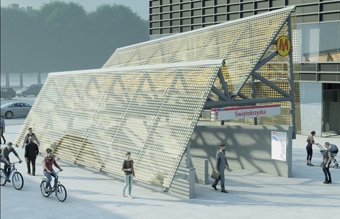 Metro: Na stacji Świętokrzyska pojawi się nowe zadaszenie