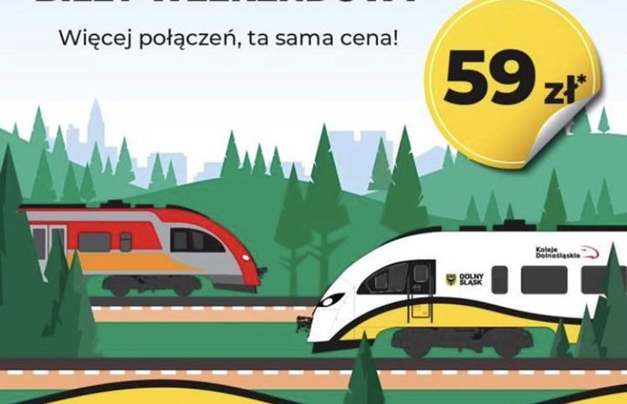 Wspólny bilet weekendowy na cały Dolny Śląsk