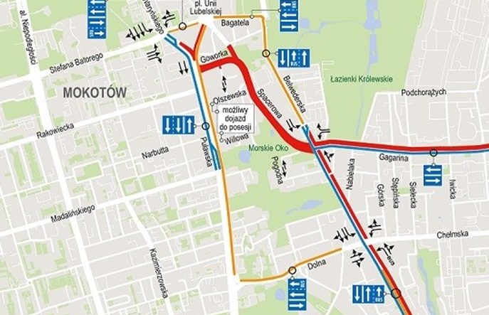 Warszawa: Tramwaj do Wilanowa. Po majówce zamknięta Spacerowa