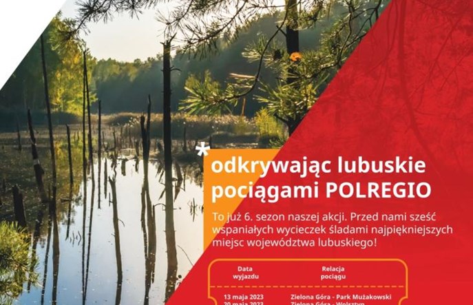 Odkrywając lubuskie pociągami Polregio można poczuć przygodę