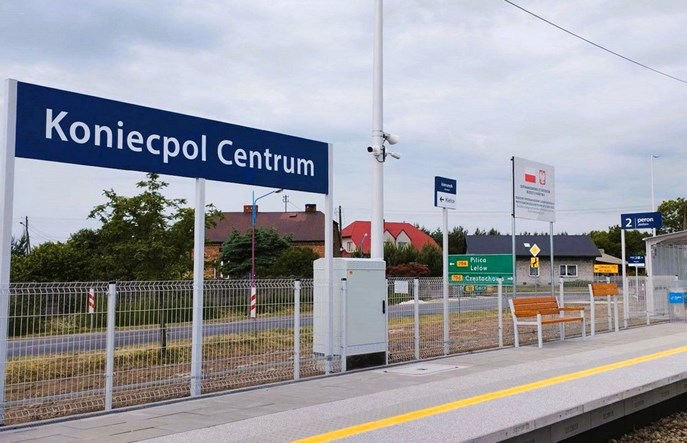 Koniecpol Centrum. Nowy przystanek na linii kolejowej 61