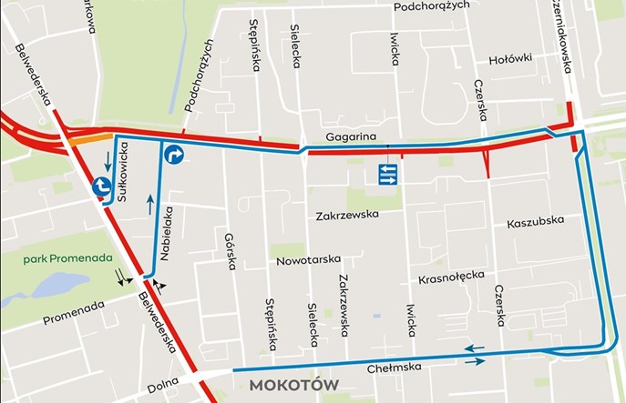 Tramwaj do Wilanowa. Autobusy jeszcze bardziej naokoło przy Gagarina