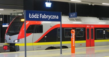 Ostatni pociąg PKP IC z Łodzi Fabrycznej do Warszawy odjeżdża o 13:16