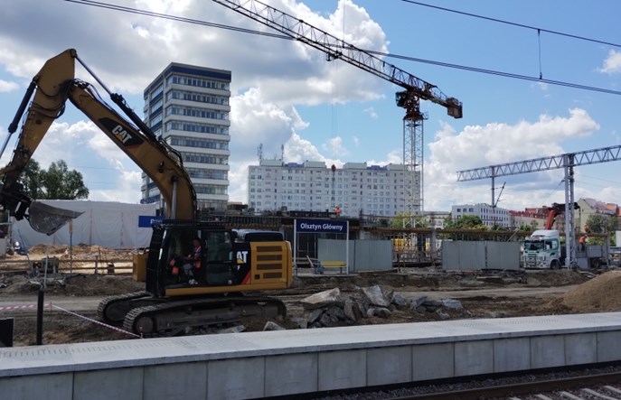 Prace w Olsztynie, brak pociągów aż do Ełku