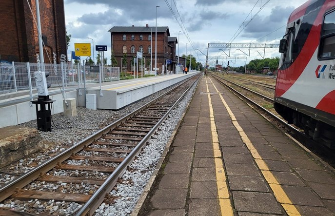 Nowy peron w Pleszewie