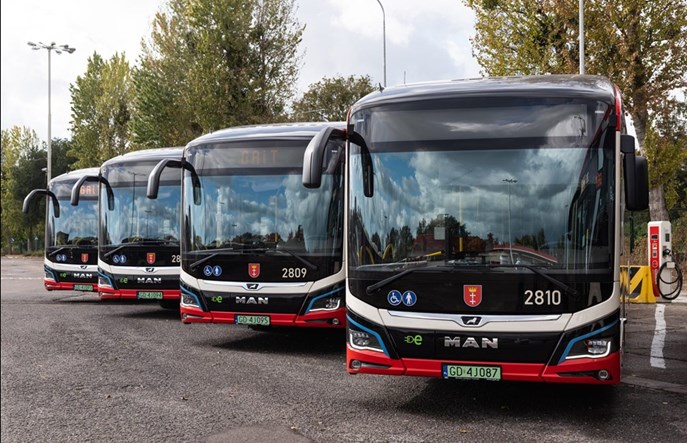 Gdańsk blisko elektrycznych Solarisów