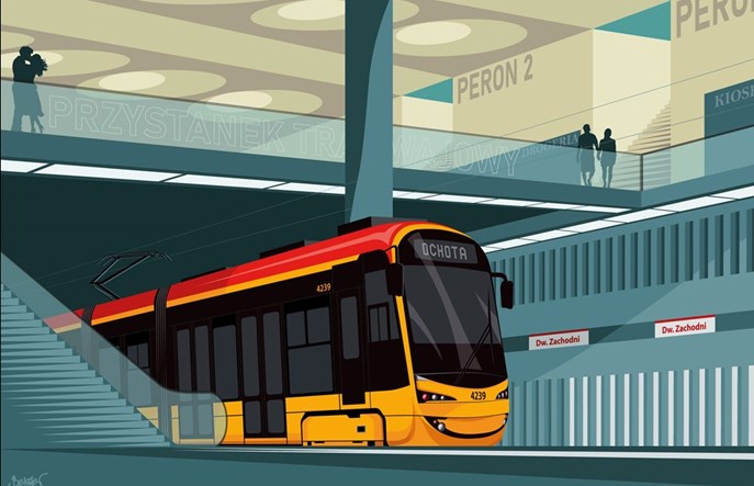 Warszawa: Jest nowy wykonawca tramwaju do Dw. Zachodniego. Zabrakło... 50 cm torowiska