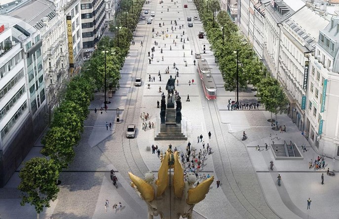 Praga: Tramwaje wrócą na Plac Wacława. Wybrany wykonawca