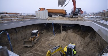 Metro. Wykop podstropowy na stacji Karolin