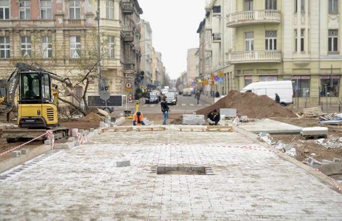 Łódź: Ostatnie dni budowy nowej ulicy