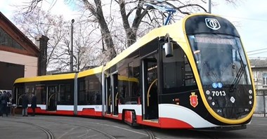 Odessa z pierwszym nowym tramwajem