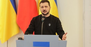 Zełenski chce przyjechać na granicę. „Blokada zagraża dostawom broni”