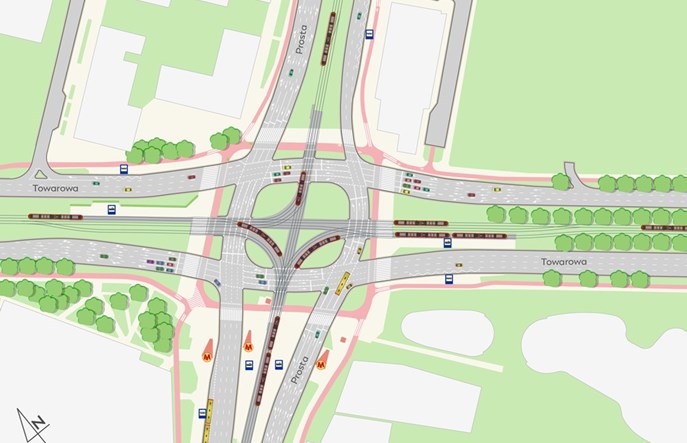 Tramwaje Warszawskie z ofertami na projekt rozjazdów na Rondzie Daszyńskiego