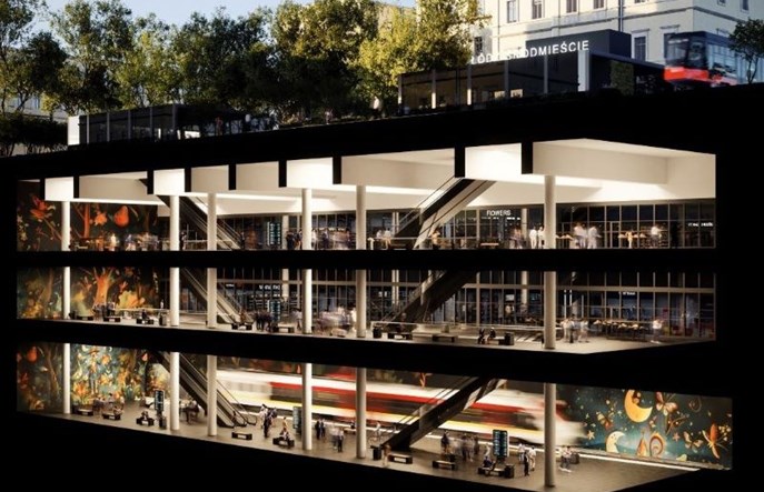 Łódzki tunel średnicowy: Zmiany na budowie przystanku Śródmieście. Tramwaje pozostaną