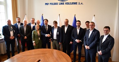 Spotkanie PLK z przedstawicielami Alstomu o transformacji cyfrowej na kolei