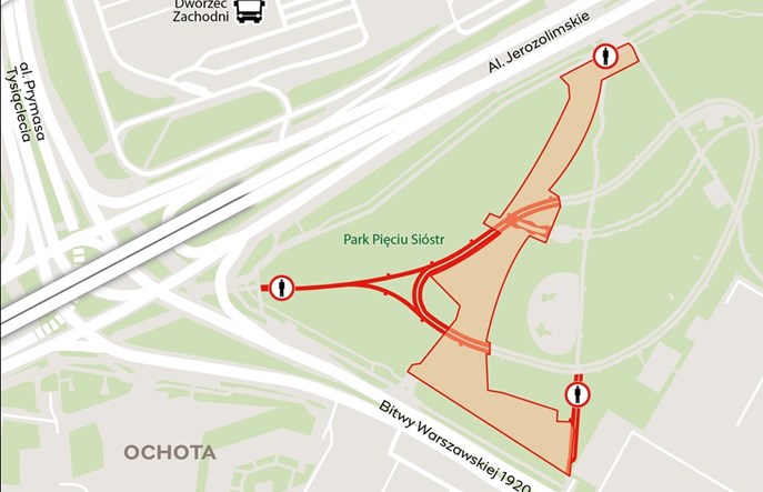 Warszawa: Rusza budowa tramwaju do Dw. Zachodniego. Pierwsze utrudnienia