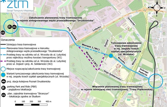 Poznań wybrał krótką linię tramwajową do realizacji