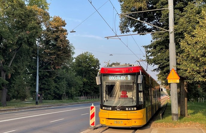 Tramwaje Warszawskie zaczynają remont w al. Waszyngtona