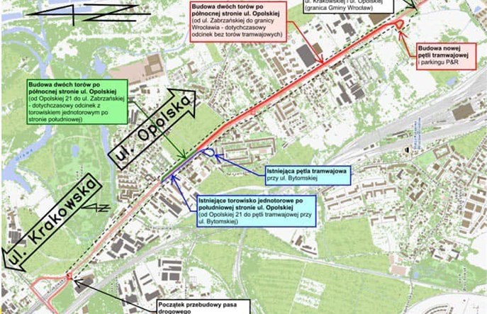 Tramwaj na Księże Wielkie i Kościuszki. Wrocław myśli o nowych łukach torowych