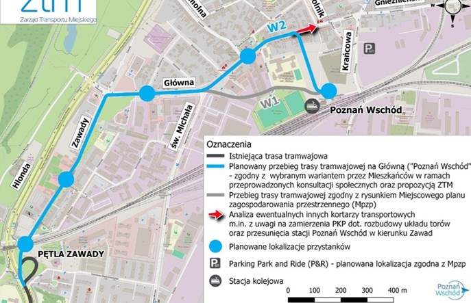 Poznań. Tramwaj na Główną szuka swojego końca