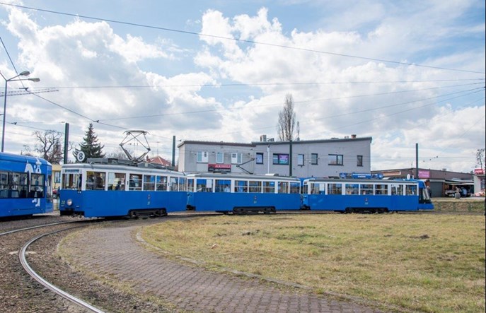 MPK Kraków wyremontowało historyczny potrójny skład wagonów typu N