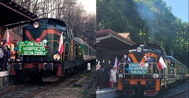 Pierwszy pociąg retro dotarł do Karpacza [zdjęcia]