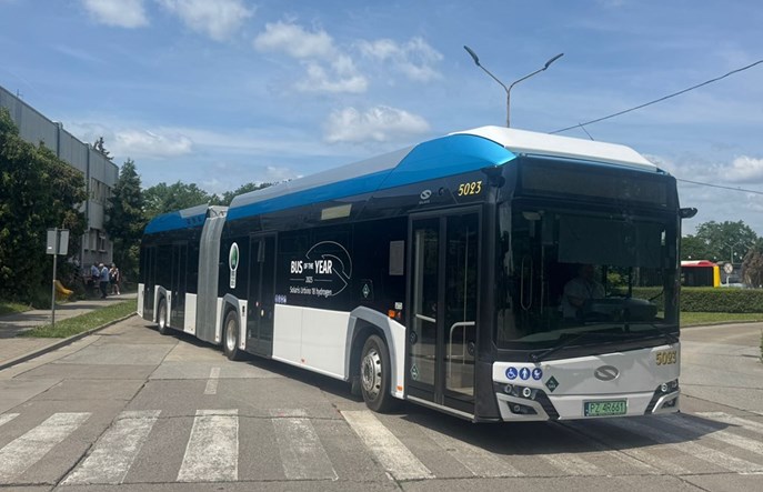 Wrocław. MPK testuje kolejny autobus wodorowy, tym razem przegubowy
