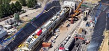 Męcina – Mordarka: Początek drążenia tunelu kolejowego