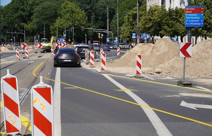 Remont na Marszałkowskiej – zmiany przy Królewskiej